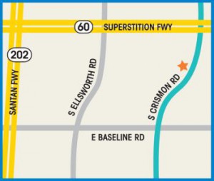 Map to Mesa Office location